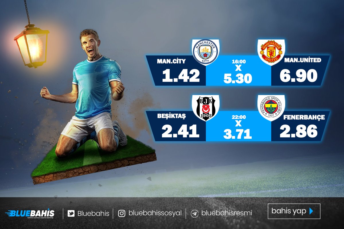 En yüksek oranlar #bluebahis 'te ⚽

Kuponunu Yap Kazanmaya Başla ⚽

GÜNÜN MAÇLARI SENİ BEKLİYOR !

#bluebahis #gününmacı #yüksekoran