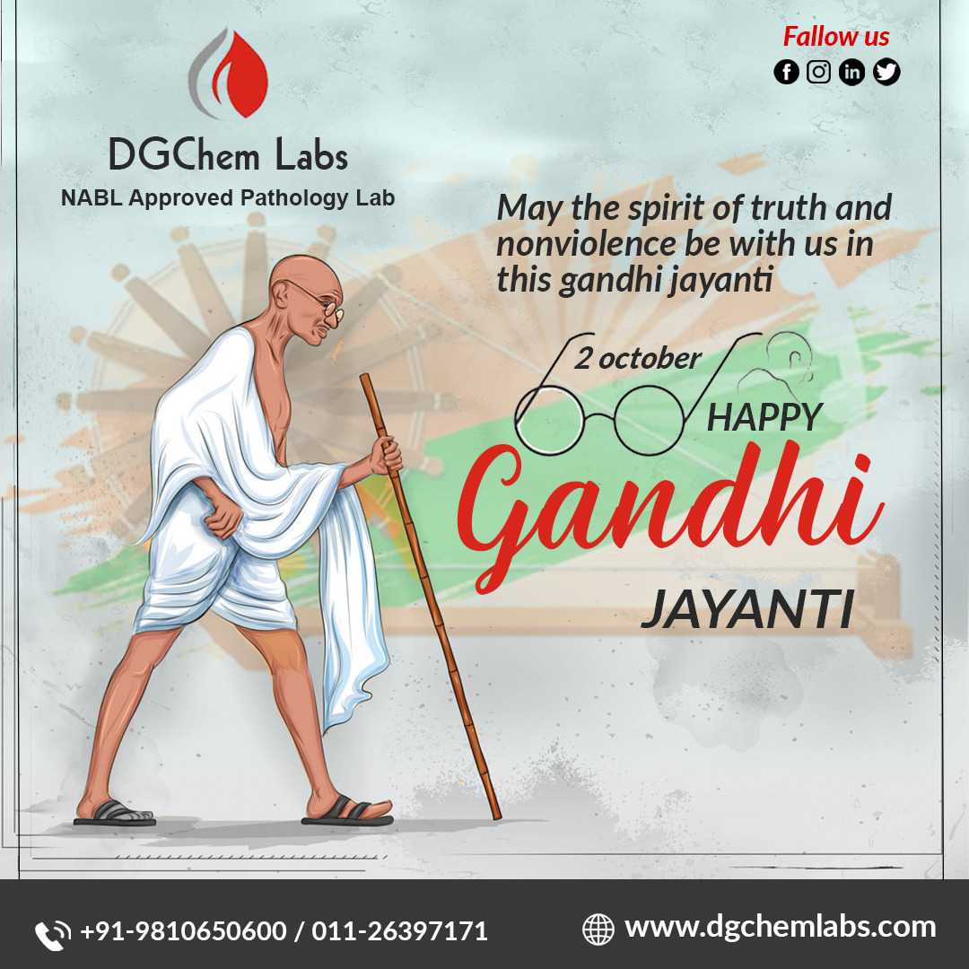 DgchemLabs's tweet photo. On the occasion of Gandhi Jayanti, let’s remember and celebrate this great soul and his teachings. 

DGChem Labs Pvt. Ltd. wishes everyone a Happy Gandhi Jayanti.

#happygandhijayanti2022 #gandhijayanti2022 #happygandhijayanti #gandhijayanti #mahatmagandhi #gandhi  #gandhiji https://t.co/wmB1mfuaBI