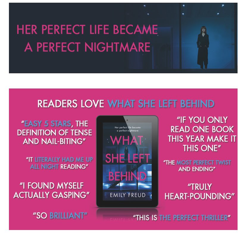 MsEmilyFreud's tweet photo. My second novel, #WhatSheLeftBehind, is only 99p on eBook this month. Here is a link and some lovely things people have said about it x
https://t.co/szJDSu4dsV
#KindleMonthlyDeal #eBook #AmReading https://t.co/49dykj8NZ0