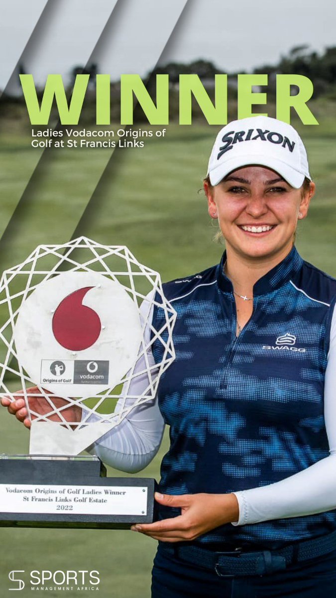SportsManagem11's tweet photo. Huge congrats to Nadia on her win at the Vodacom Origins of Golf at St Francis Links! 2nd professional win! Watch this space! https://t.co/ihDYCJQpdl