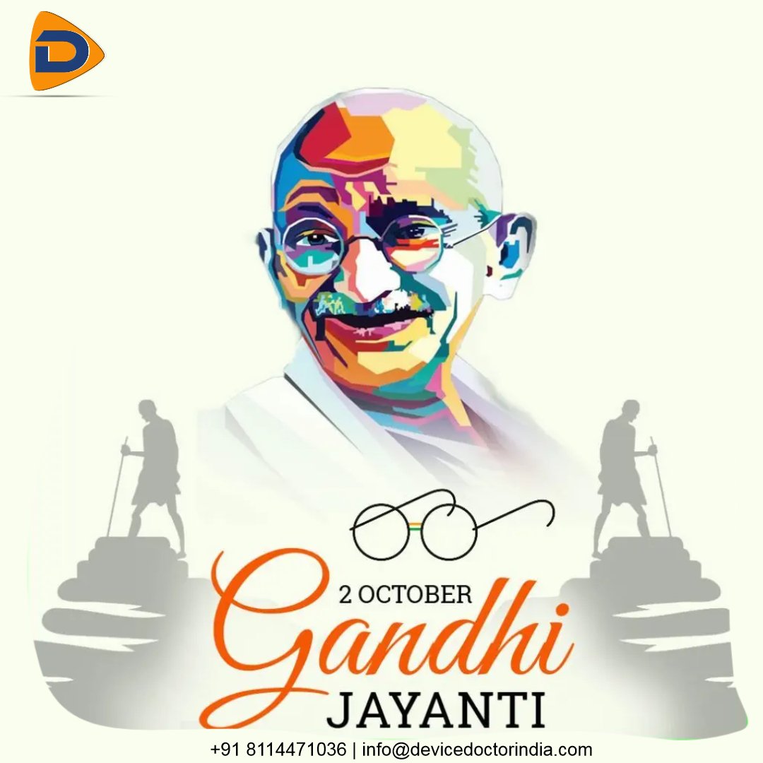 DeviceDoctor_in's tweet photo. “Carefully watch your thoughts, for they become your words. Manage and watch your words, for they will become your actions. Consider and judge your actions, for they have become your habits. Acknowledge and watch your habits, for they shall become your values. 
#GandhiJayanti https://t.co/BRN8CBTUdh