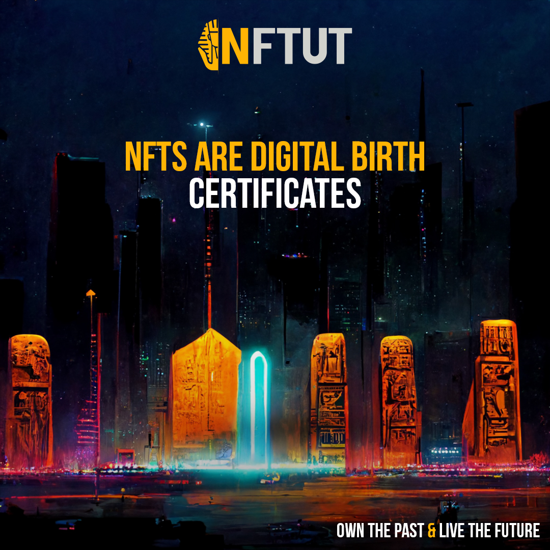 NftutIo's tweet photo. “#NFTs are digital birth certificates” – Dane Scarborough 😉
#Walk_on_the_air
#NFT
#Metaverse
#NFTUT https://t.co/XYKTrWMFRw