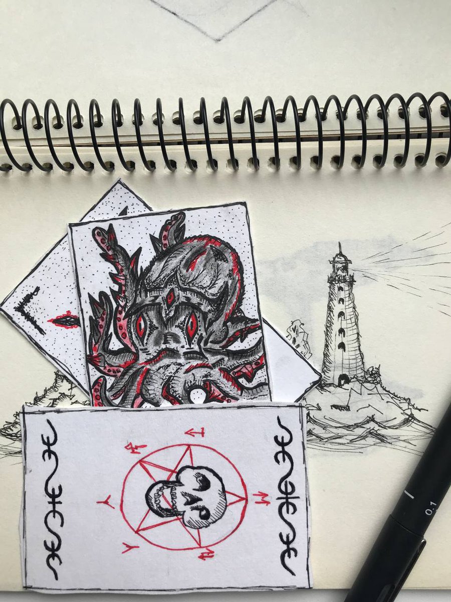 studio_cult's tweet photo. Today's play card revealed!
Abola, the kraken

"The fishermen didn't know what they had caught, but perhaps they found out after their untimely death..."

Wait for next one tomorrow!

Cult 💀

#cultstudio #ishirscult https://t.co/s8wyeOVIcz