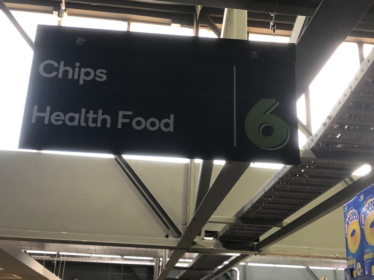 Lisyd's tweet photo. Hmm bit of a juxtaposition here. More chips than#healthfoods @woolworths https://t.co/Pl5sTQAYvn