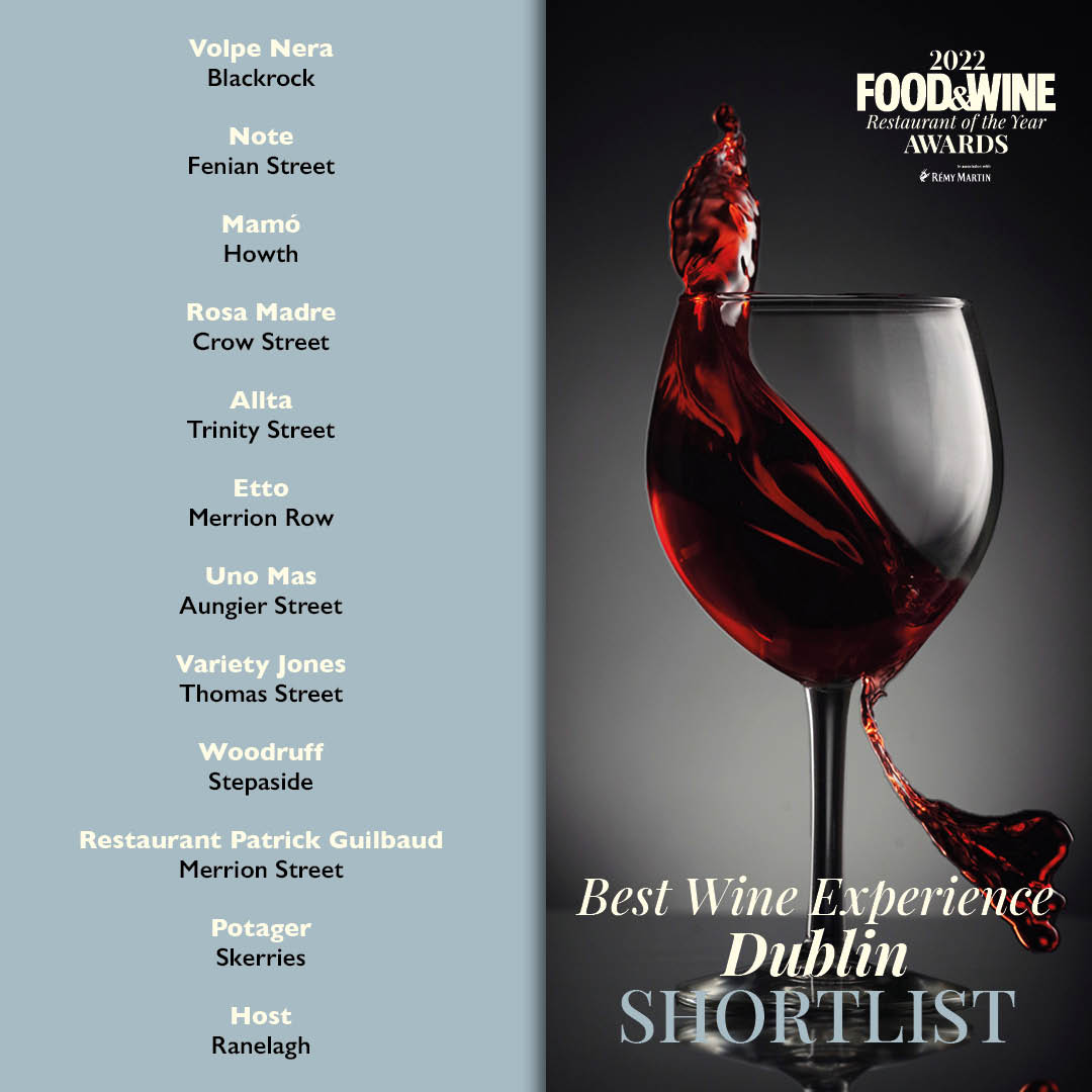 FOOD&WINE Magazine Ireland (@foodandwineie) on Twitter photo 🚨 🍴 🍷 #ROTYA2022 Best Wine Experience Dublin
Featuring <a href="/VolpeNeraDublin/">Volpe Nera</a> <a href="/mamohowth/">MamĂł Restaurant</a> <a href="/rosamadredublin/">Luca De Marzio</a> <a href="/alltawinebar/">allta</a> <a href="/EttoMerrionRow/">Etto</a> @UnoMasdublin <a href="/Variety_Jones/">Variety Jones</a> <a href="/woodruffdublin/">Woodruff</a> <a href="/RPGuilbaud/">Guilbauds</a> <a href="/potagerskerries/">FORMERLY POTAGER</a> <a href="/HostRestaurant/">Host Restaurant</a>
Full details plus tickets:
businesspost.ie/life-arts/rest… 🚨 🍴 🍷 #ROTYA2022 Best Wine Experience Dublin
Featuring <a href="/VolpeNeraDublin/">Volpe Nera</a> <a href="/mamohowth/">MamĂł Restaurant</a> <a href="/rosamadredublin/">Luca De Marzio</a> <a href="/alltawinebar/">allta</a> <a href="/EttoMerrionRow/">Etto</a> @UnoMasdublin <a href="/Variety_Jones/">Variety Jones</a> <a href="/woodruffdublin/">Woodruff</a> <a href="/RPGuilbaud/">Guilbauds</a> <a href="/potagerskerries/">FORMERLY POTAGER</a> <a href="/HostRestaurant/">Host Restaurant</a>
Full details plus tickets:
businesspost.ie/life-arts/rest…