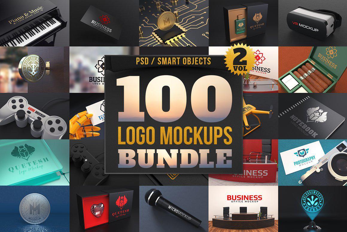 100 Logo Mockups Bundle Vol.2 creativemarket.com/pixaroma/23900…  #psd #box #cryptocurrency #construction #photoshopmockup #design #template #logodisplay #wall #presentation #copper