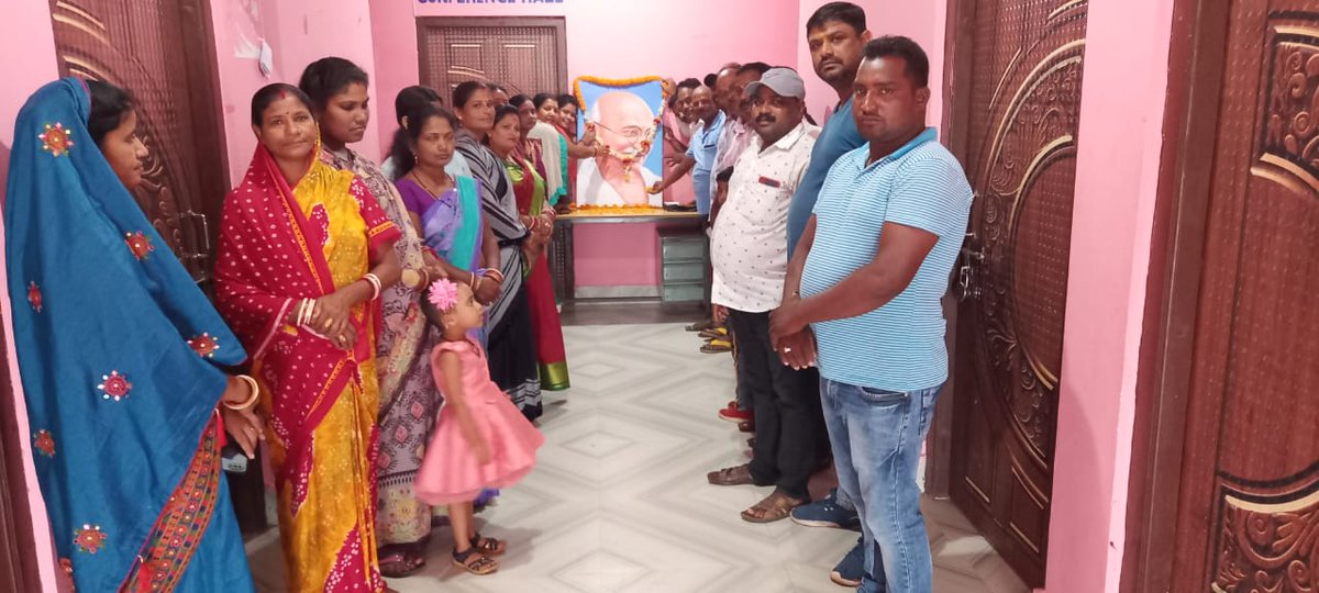 RemunaNac's tweet photo. Celebration of "Gandhi Jayanti" in presence of Respected Chairperson Madam, Councillors , Executive Officer &amp; Staffs in respect of Remuna NAC https://t.co/UcOmKMEruH