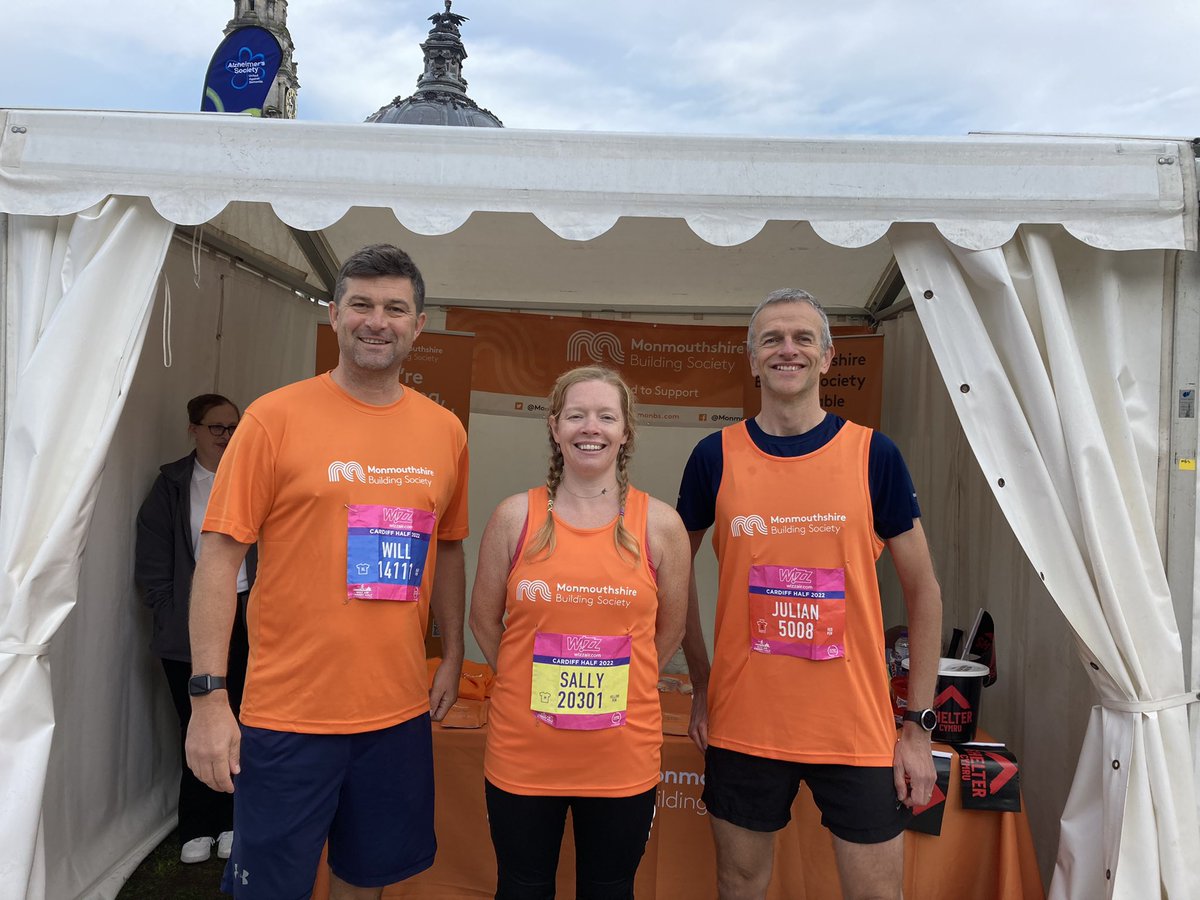 MonmouthshireBS's tweet photo. Our Chief Exec @Willc607 is joining Team MBS and @CardiffHalf runners today. Good luck everyone. Hope you got your numbers attached ok: thankfully Filiz was on hand to help Will. #cardiff2022 https://t.co/uerxclIGng