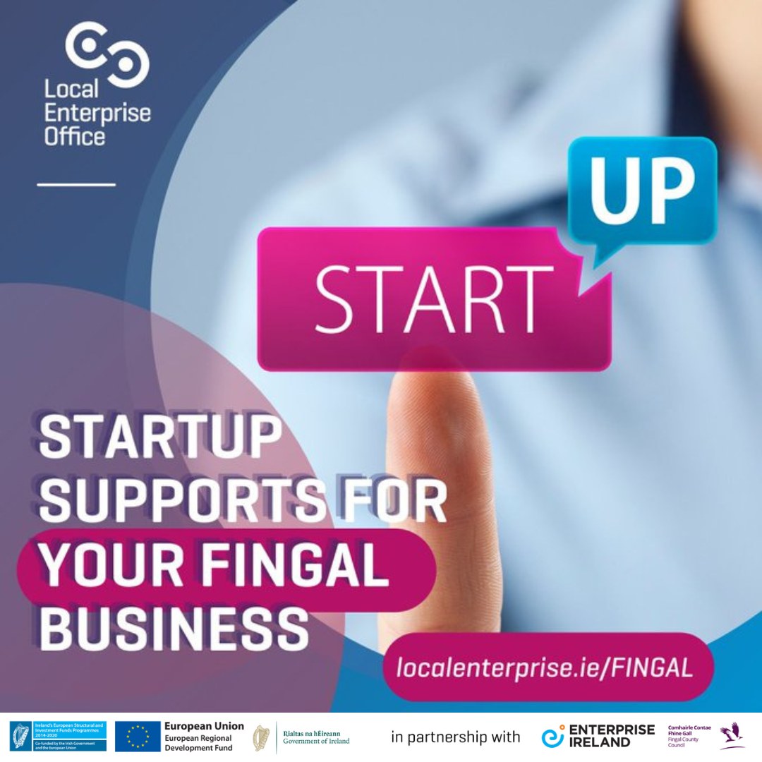 If you are new to business it is very important to learn as much as possible to ensure that your business has every chance for success. Find information on the training & financial supports available for #Fingal Start-Ups at ow.ly/GTeO50GHG1W #MakingItHappen @Fingalcoco