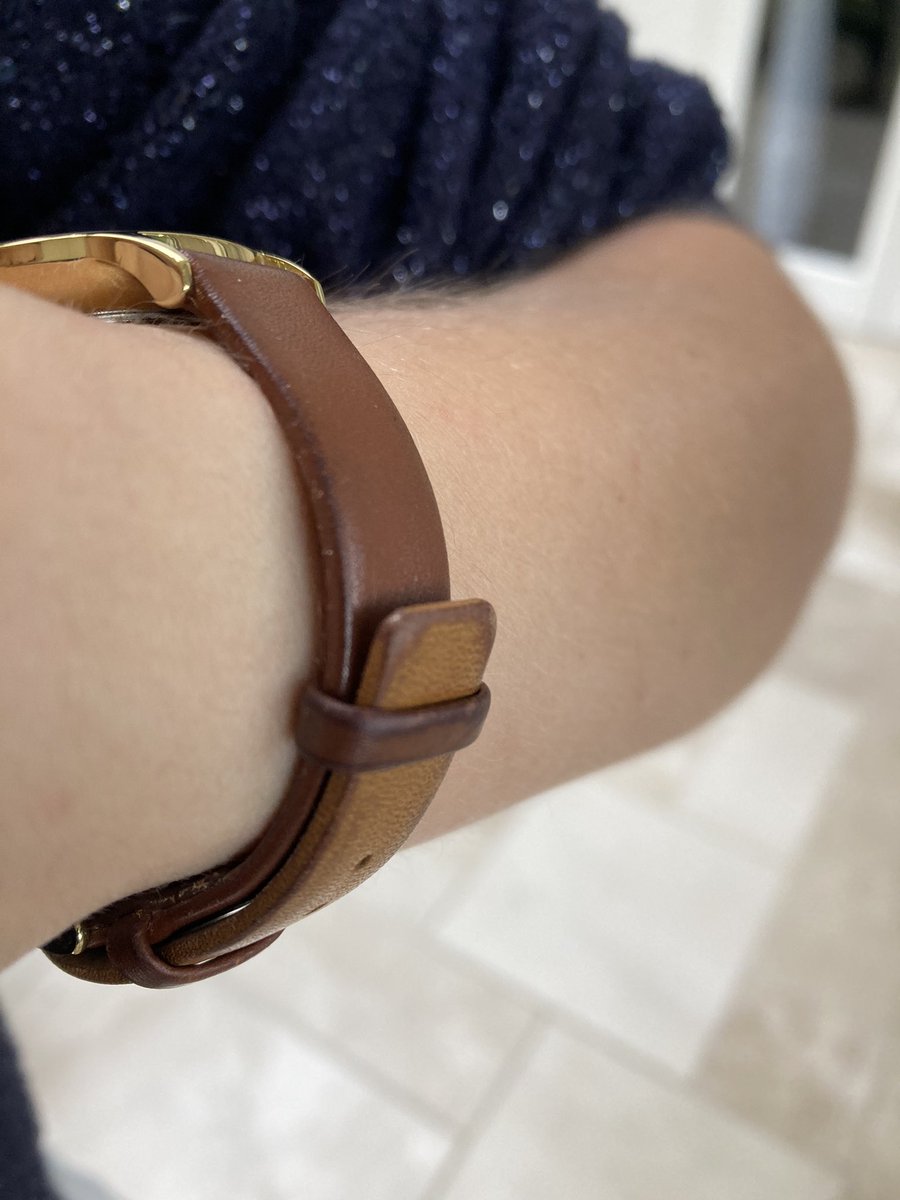 KateBotting2's tweet photo. @SkagenDenmark One of my watch straps has completely washed out after a few months, whereas the other is fine. Looks very odd on my wrist! I usually love Skagen products so please help! https://t.co/2WFYSDwR9z