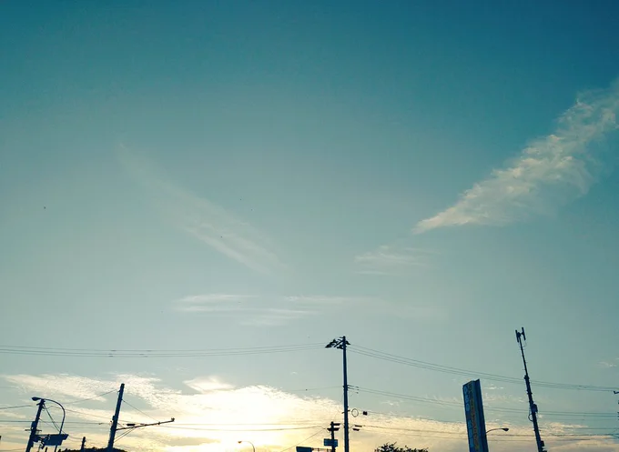 夕方ウォーキング 