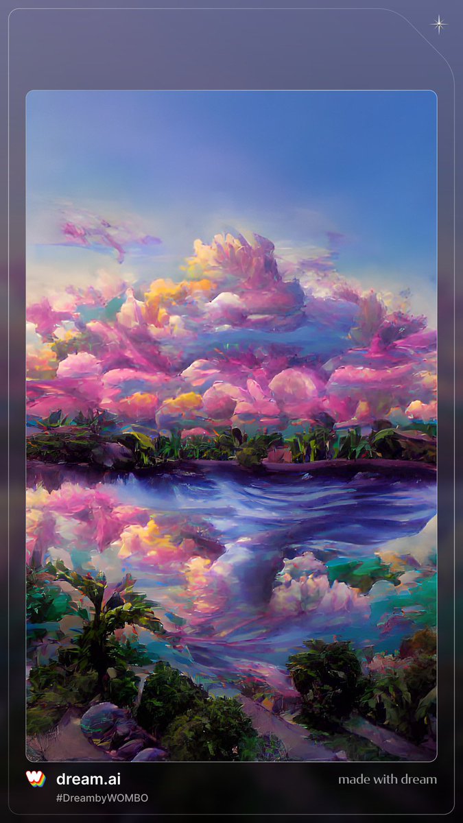 Continue to play with #ai #AIArtwork I like this Colors and fairy vibe! It was just photo of the view from my window😻😻#NFTCommunity #NFTFam