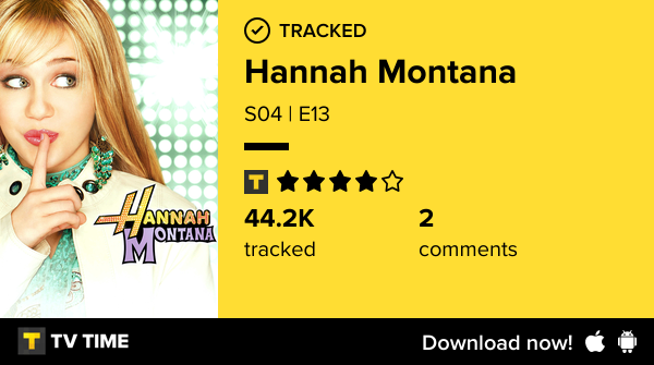 UpMalik_'s tweet photo. I've just watched episode S04 | E13 of Hannah Montana! https://t.co/refwD6yO4v #tvtime https://t.co/1CCtA0Ezuo