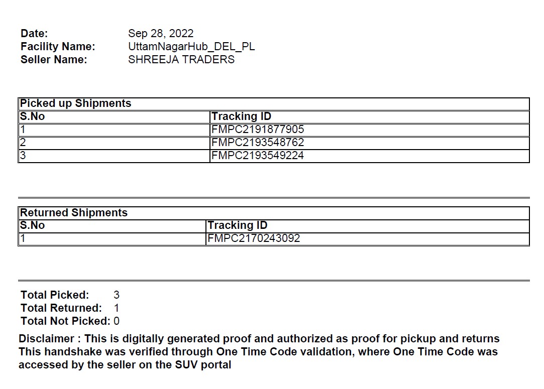 ShreejaTr1's tweet photo. @Flipkart Scam 2: Usage of common OTC for pickup and return on same day. Till date we've lost at least 10 of our return parcels because of common OTC usage for pickup and return both, courier guy uses the OTC to pickup and don't handover return @jagograhakjago @walmartindia https://t.co/GFLqY6DJOW