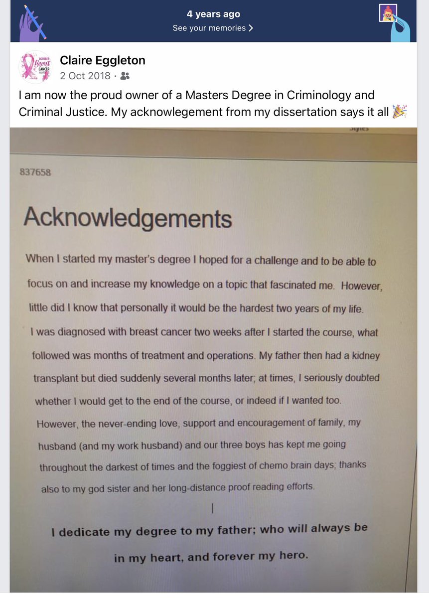 ClaireEggleton1's tweet image. Breastcancerawareness Month day 2. By chance, this memory popped up today on Facebook, so I will start here, no words required. Breast Cancer Now CoppaFeel! #checkcheckcheck