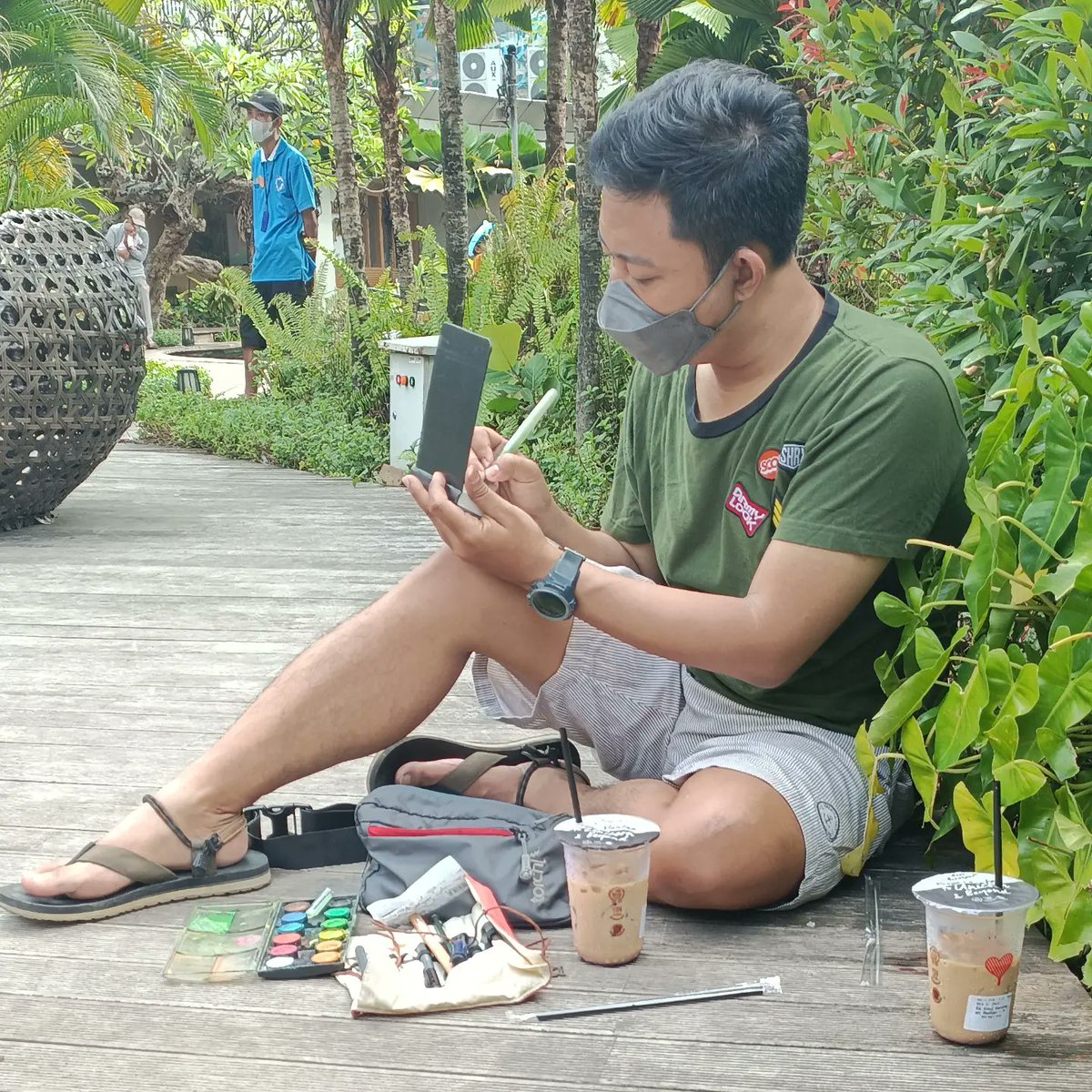 Muchtaro's tweet photo. One of the best places to draw for me #watercolor #watercolorpainting #watercolordaily #watercolorart #watercolorsketch #sketchbook https://t.co/QIy8WYD1Vr