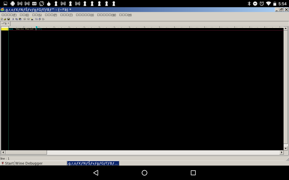 hiroki7v11's tweet photo. #HSP3 on #Win86emu on #AArch32 Wine 3.0 for #Android on Nexus 7(2013) https://t.co/5Rkfy2A3zI