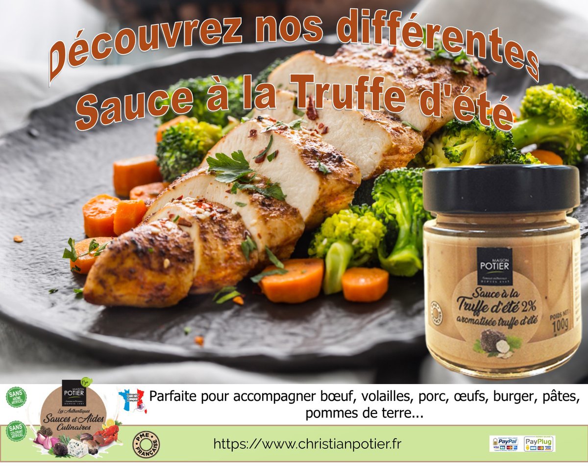 CETTE SEMAINE : Sauce à la Truffe d'été
christianpotier.fr/prestashop/fr/…

#maisonpotier #cuisine #bienmanger #cleanlabel #poisson #sauce #tartinade #truffe