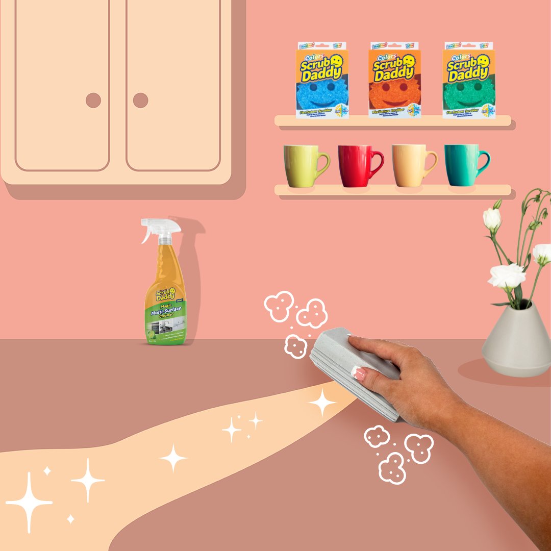 scrubdaddy_uk's tweet photo. The Damp Duster collects and traps dust in one quick wipe!  😮 #scrubdaddy #newproduct #dampduster #hinch #hinching https://t.co/CrB4UmWoxH