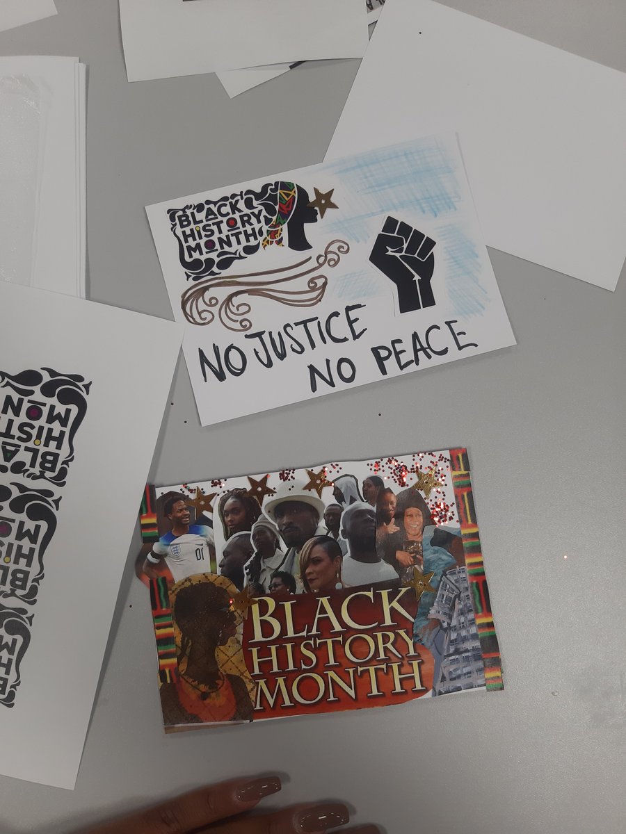 tramosekongoart's tweet photo. Longsight Library Fun Palace - Black History Month creative postcards workshop for families. 01/10/22
#bhm #blackartist #blackart #blackhistory #blackhistorymonth #BHM2022 #Longsight #manchester #manchesterlibraries #ouryear2022 #longsightlibrary #tinaramosekongo #2022ouryear https://t.co/l6vDU09p3J
