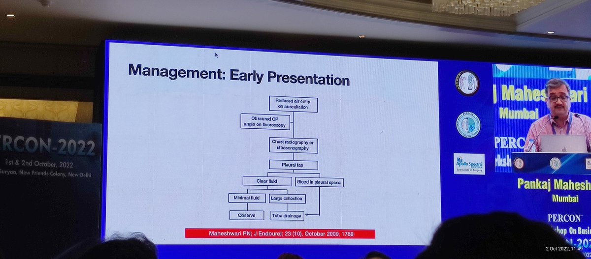 tMustaqr's tweet photo. Nice talk on Chest Complications in #PCNL by Dr.P.Maheshwari Sir in #PERCON'22 #Delhi #Urology #Endourology https://t.co/yO4jfaz5Jo