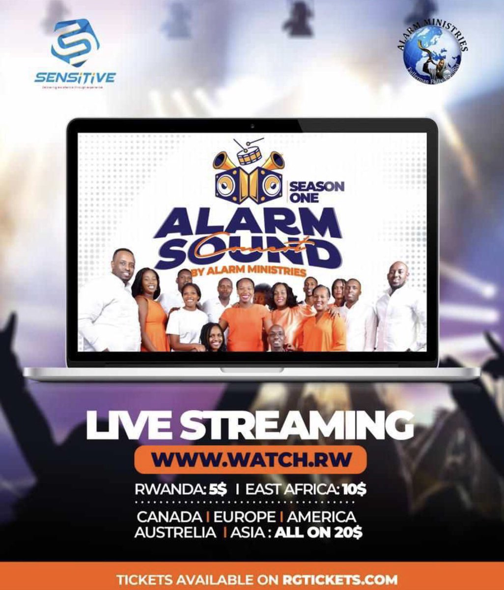 Sensitiveltd's tweet photo. The day we've all been waiting for is today 🚀🚀 

Don’t Miss Alarm Sound Concert by Alarm Ministries at Camp Kigali from 5 pm , online tickets on https://t.co/fPUlJPjqd9 and MoMo Pay : *182*8*1*111552# 

Live streaming on https://t.co/3IyfkH4Zaw https://t.co/5VtXCQpVcq