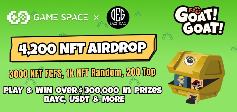 😱😱 Massive #fcfs #Giveaway

😍😍 Total Giveaway Pool -- 4200 NFTs - (users have the chance to win over 300,000 USDT in total prizes)

To Enter :- 
1⃣ Follow @DAOOEG 
2⃣ Like, RT &amp; Tag 3 Friends
3⃣ Finish Gleam : wn.nr/dZxSTC

5th OCT⏰

#Airdrop #Giveaways #fcfs #NFT