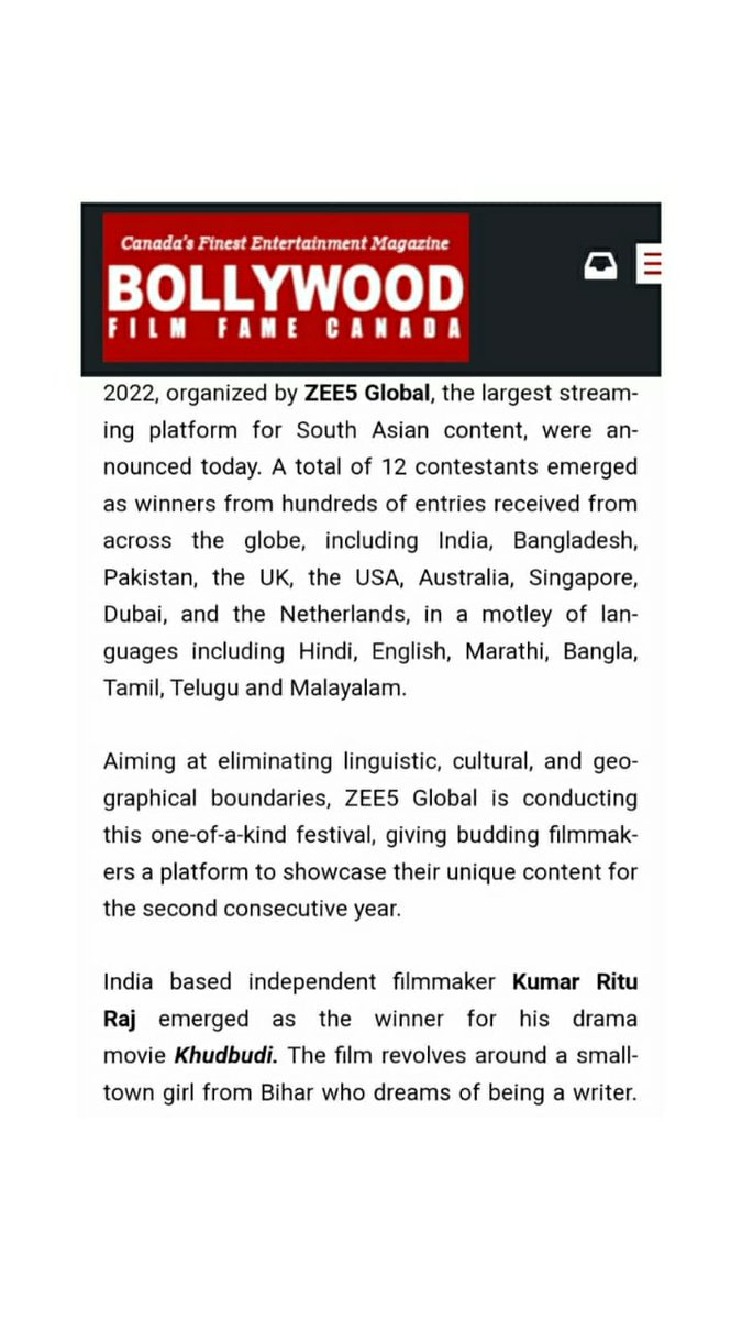 kumarriturajraj's tweet photo. #Khudbudi...

Streaming exclusively on @zee5

@bollywoodfilmfamecanada @zee5 @maabandifilms @zeestudiosofficial https://t.co/8RfJzyiKtO