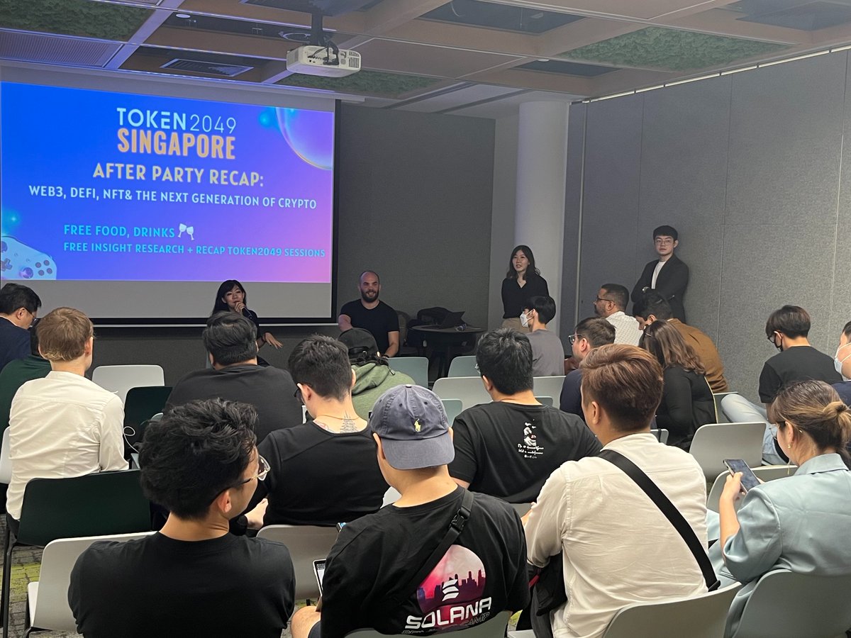CodingGirls_SG's tweet image. Thank you @metamild for co-hosting token2049 Singapore After Party Recap with us for a discussion of:
NFT, Metaverse, community and web3 use cases.