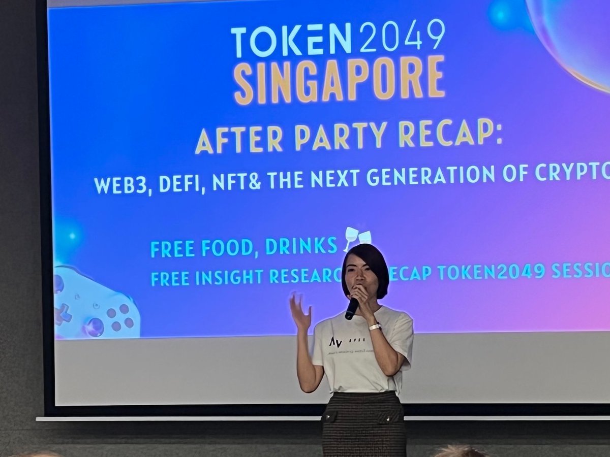 CodingGirls_SG's tweet image. Thank you @metamild for co-hosting token2049 Singapore After Party Recap with us for a discussion of:
NFT, Metaverse, community and web3 use cases.