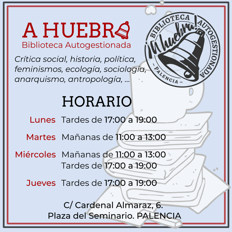 a_huebra's tweet photo. Nuevo horario de apertura.
Puedes pasarte, ojear los libros, tomarte un café, charlar un rato, llevarte un libro a casa... https://t.co/NejkaqQrft