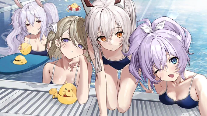 台湾版アズレン3周年記念のログイン絵です。#アズールレーン 