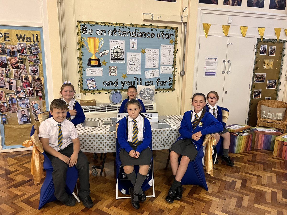 HolySpiritWA9's tweet photo. 👏Congratulations to these to wonderful Year 5 children who will be dining at the Golden table for their lunch on Monday 🍽🎫🕊 #GoldenTable https://t.co/R7SjUy4MLs