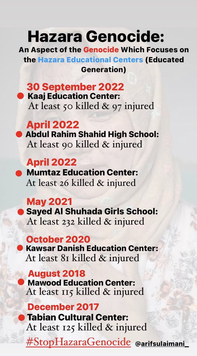 InmaOrquin's tweet photo. El mundo entero debe se saber el genocidio que están haciendo con los Hazaras  👇 #Afganistan
#StopHazaraGenocide https://t.co/qeWcf0jnky