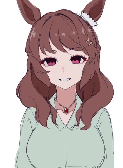 #フォロワーさんの絵を自分の絵柄で描く うえきまこさん()!!癖が出てしまった... 