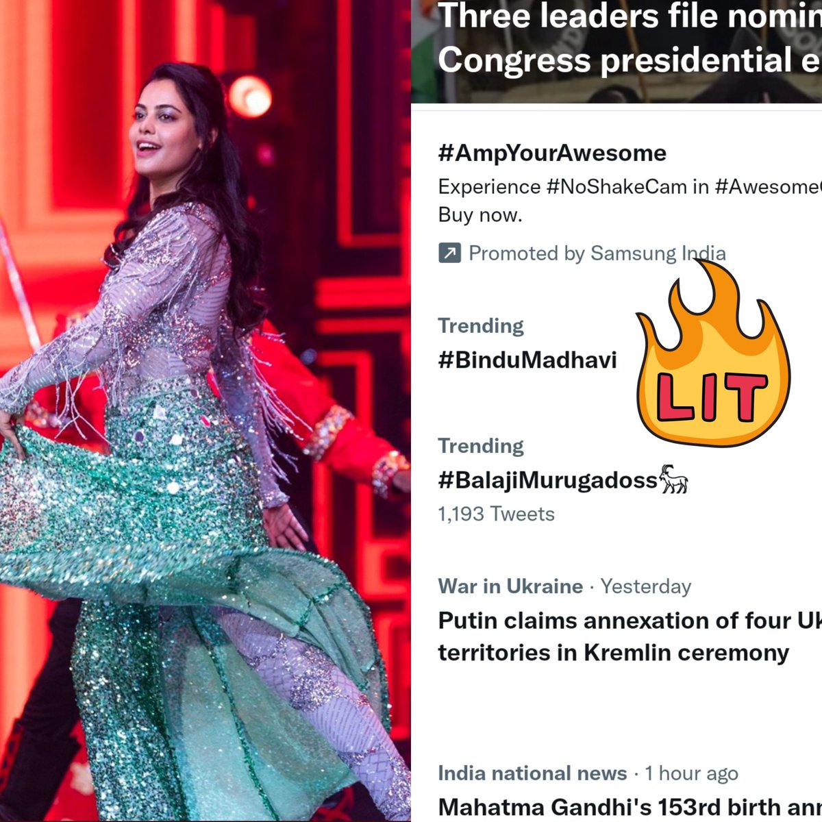phaniii_14's tweet photo. Only #BinduMadhavi things..she has that only rare potential of getting featured in a trending list with just a single update/glimpse from her account or from other sources😌

@thebindumadhavi queen if biggboss for a reason♥️Fans are starving fir her presence✌️

#biggbossnonstop https://t.co/682SG8RAR6