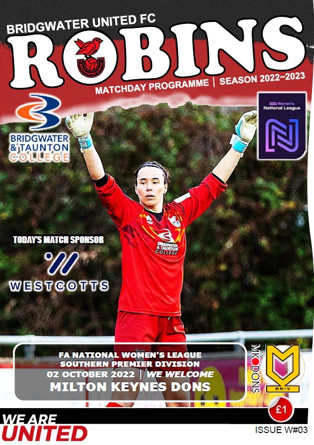 📖 Don’t  forget to get your issue of Robins today. 

#WeAreUnited
