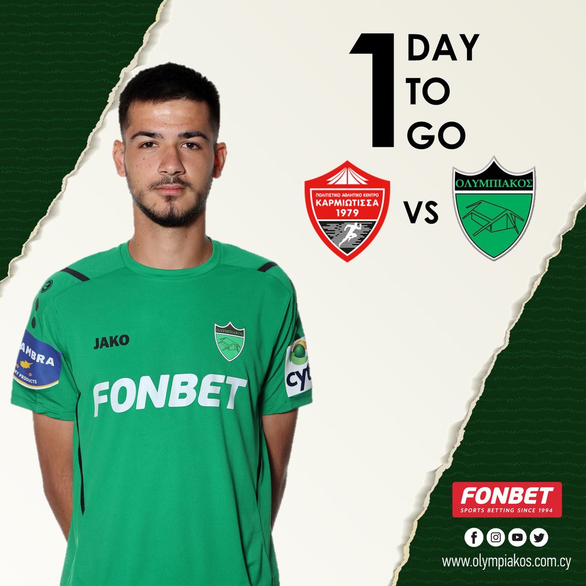 OlympiakosNic's tweet photo. ⚫🟢🦁 #OlympiakosNicosia #Taktakalas #CytaLeague #karmoly #Countdown #1day #Demetriou https://t.co/vW7evPXlEf