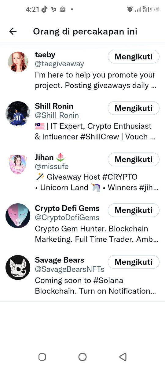 danieLhend12's tweet photo. @missufe @Shill_Ronin @taegiveaway @CryptoDefiGems @SavageBearsNFTs Done ✅ https://t.co/m5bHgpI2EP