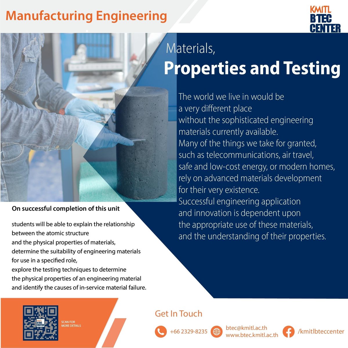 kmitlbteccenter's tweet photo. Materials, Properties and Testing https://t.co/zHmx8pp7Qw