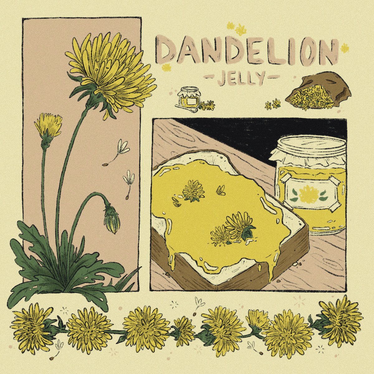 _charitylynn's tweet photo. 02: Dandelion 

#peachtober22 #illustration https://t.co/iOOEg3RkdC