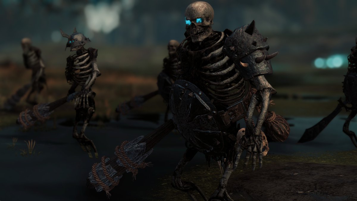 totalwarmodding's tweet photo. #MOD: "Necromancy" añade una nueva mecánica a las facciones no-muertas del Warhammer 3, la cual permite reclutar versiones esqueleticas de unidades de otras facciones tras derrotar ejercitos en batalla.

Todas las razas, salvo humanos y demonios, están incluidas! https://t.co/LisI7ATFEN