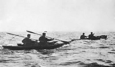 OnthisdayRN's tweet photo. #OnThisDay 80 yrs ago in 1942 the @RoyalMarines  Boom Patrol Detachment launched a Commando raid from sub HMS TUNA in canoes against German blockade runners in the Gironde, Bordeaux. Known as OP FRANKTON or the Cockleshell Heroes. RMBPD later became the Special Boat Service.(SBS) https://t.co/iRELAJnD76