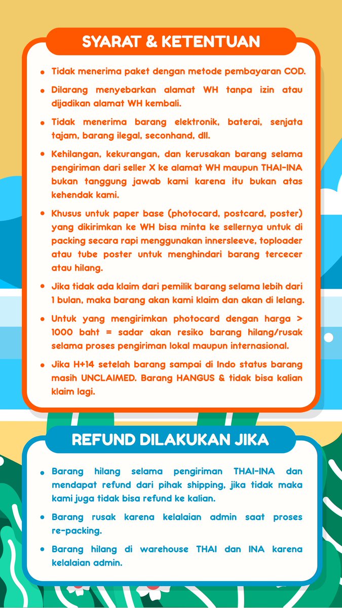 Jasa WH Thai | GRATIS FEE WH THAI tweet media