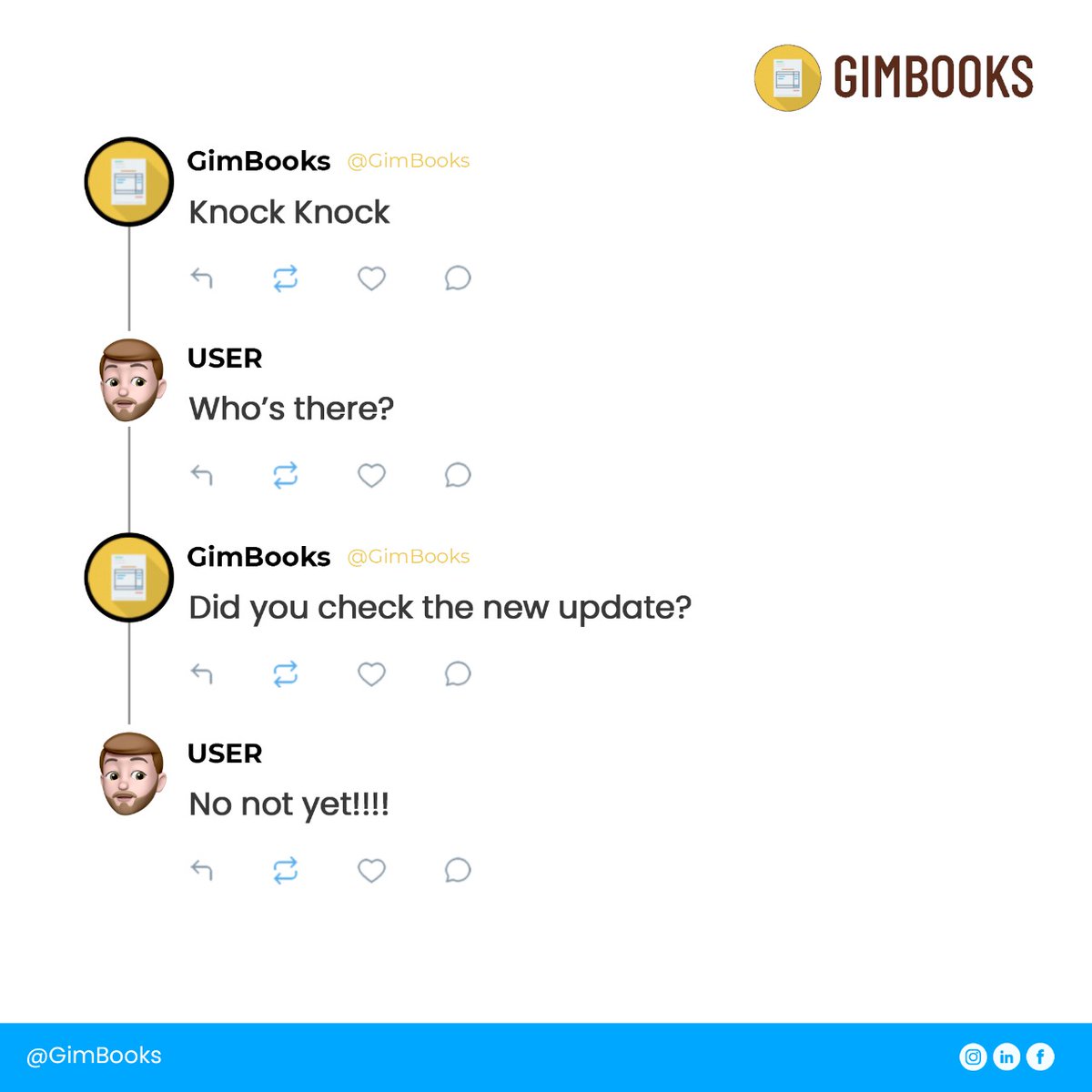 Gimbooks's tweet photo. Get all the updates with Gimbooks.

#gimbooks #payment #finance #business #businessgrowth #updates https://t.co/baVH9QphwU