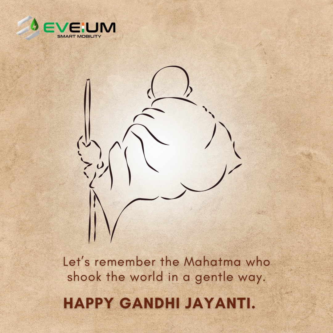 Eveiumdigital's tweet photo. Happy Gandhi Jayanti!
#GandhiJayanti #Fatherofnation #India #GreenIndia #SustainableIndia #Eveium #moderntechnology #eBikes #designconcept #electricvehicles #smartmobility #peacefull #ecofriendly https://t.co/B6RpKpYXsH