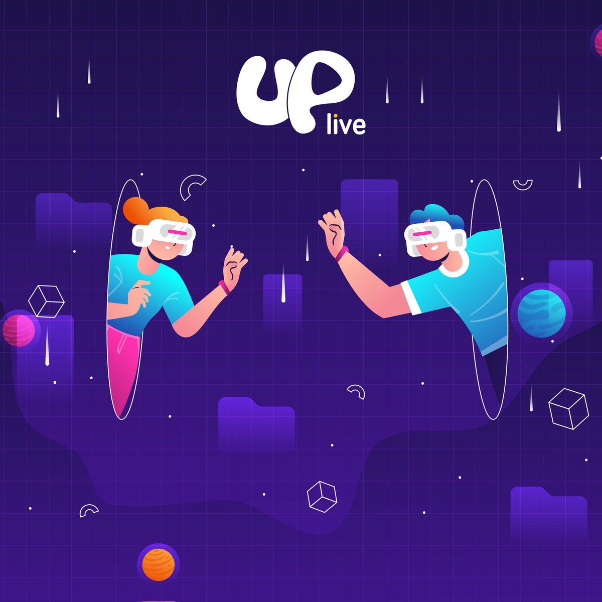 Uplive_Arab's tweet photo. عيش تجربة العالم الافتراضي الآن مع تطبيق أب لايف 💜
#ميتافيرس #واقع_افتراضي #أب_لايف #خلينا_نفلها #بث_مباشر #بث #Uplive #LiveitUp #uplivevent #Metaverse #live #Livestream https://t.co/2pxJzDUVJ1