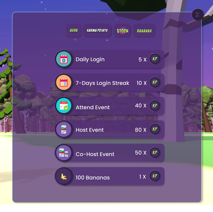 TheMintoons's tweet photo. October forecast: 🌧️ It will shower updates🌧️ in Mintopia Metaverse. Claim your Karma Points, unlock your positive Aura and chase some bananas around the world :)

#MetaverseNFT #Metaverse https://t.co/JNezri2HKU