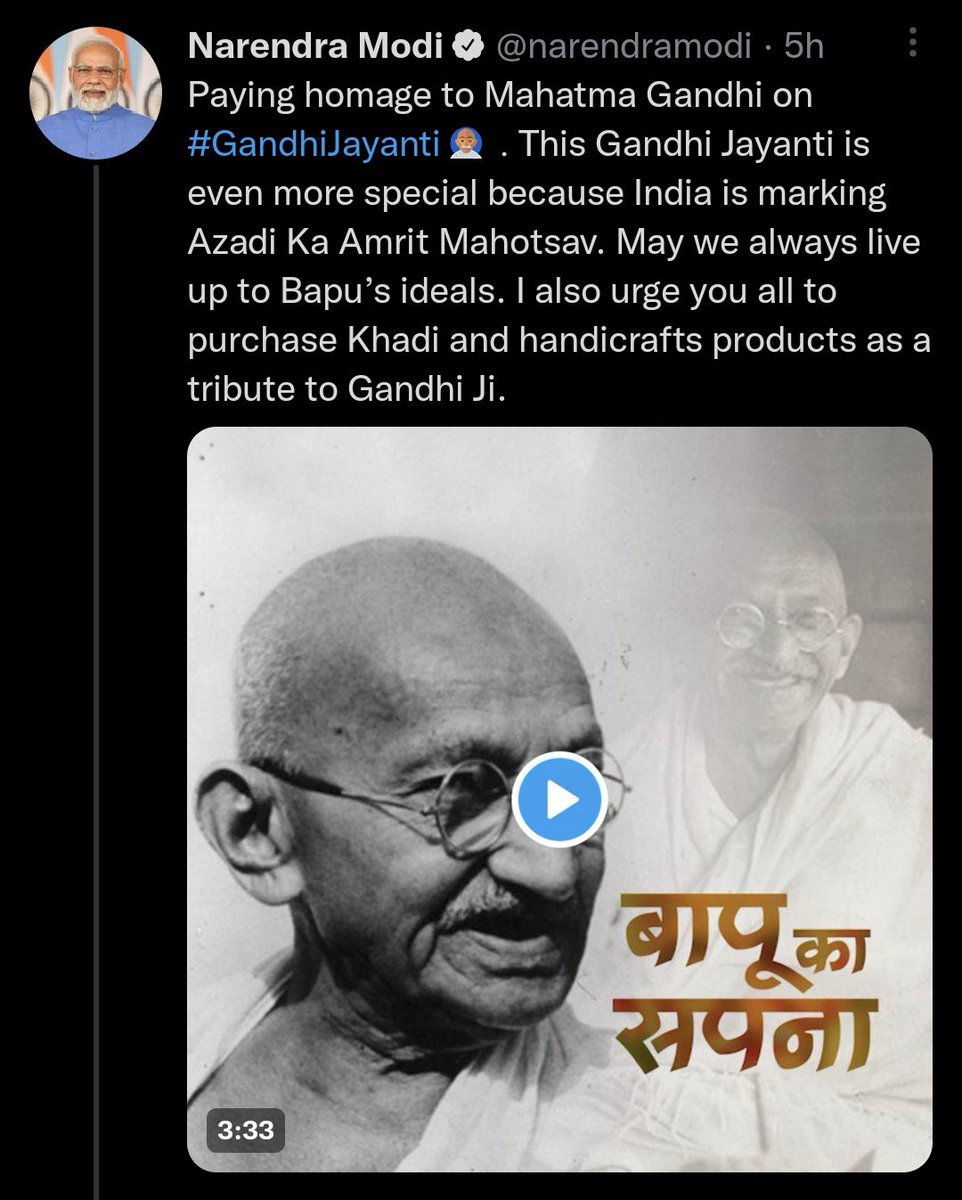 Paying Homage to Gandhi when your homie is Godse?