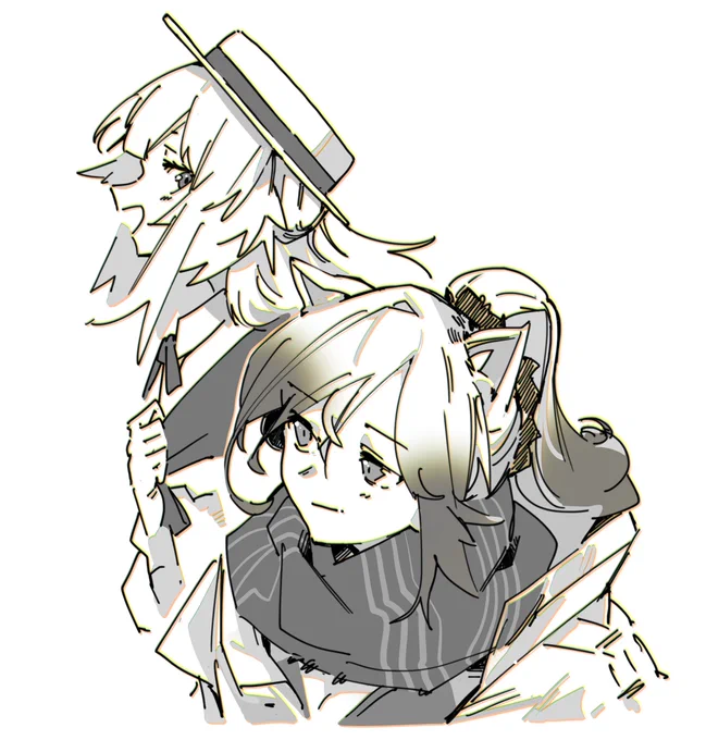 セイシュヴァらくがき「貴女がいれば、わたくしに危険なんて訪れるのかしら?」#ArknightsFanArt 